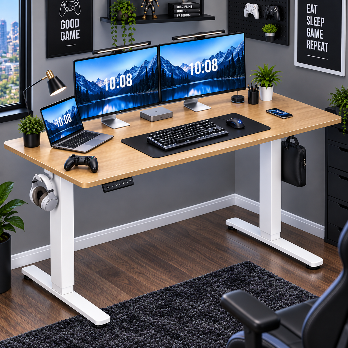 Electric Adjustable Gaming Desk