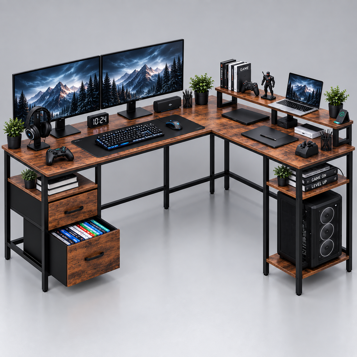 L Shaped Gaming Desk