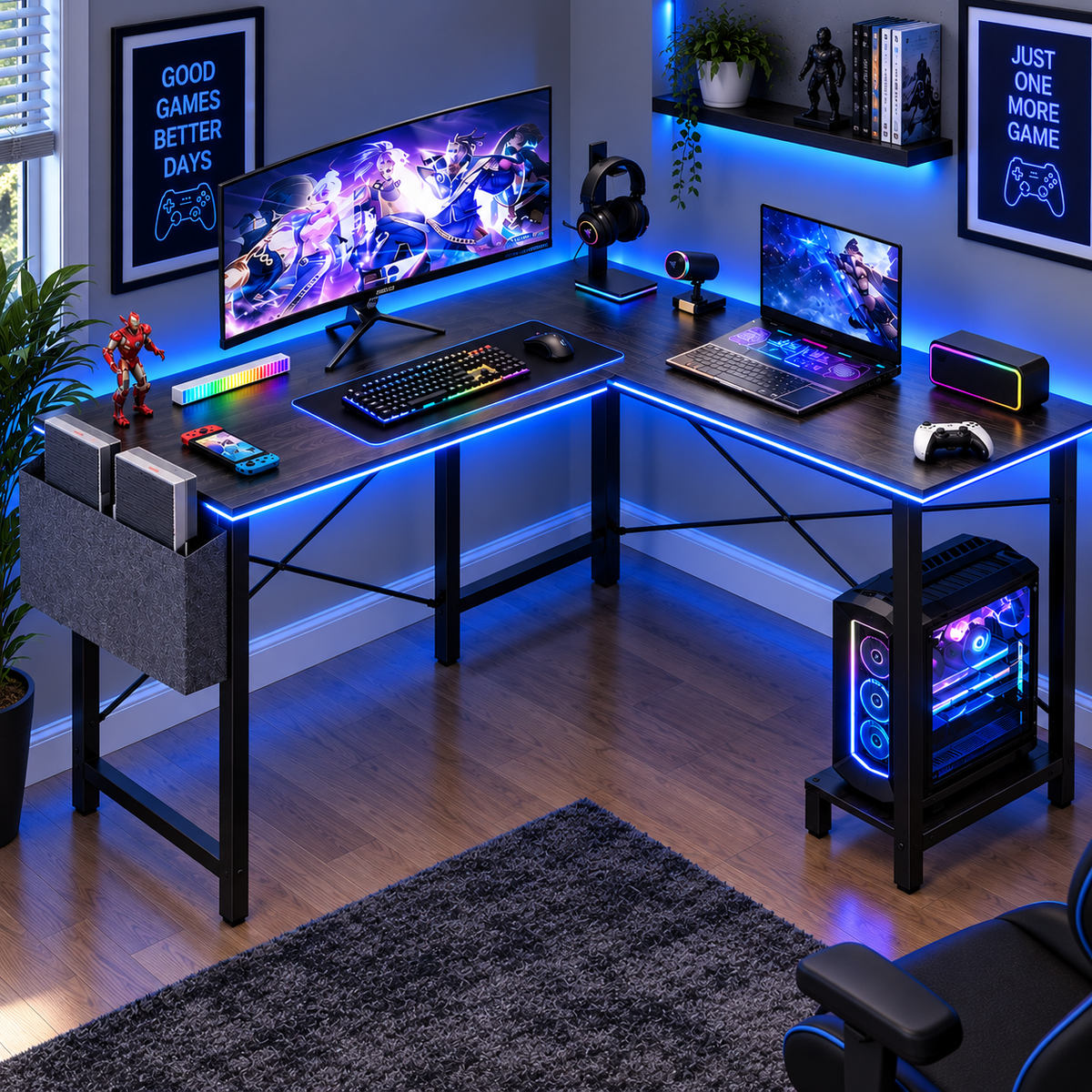 L Shaped Gaming Desk