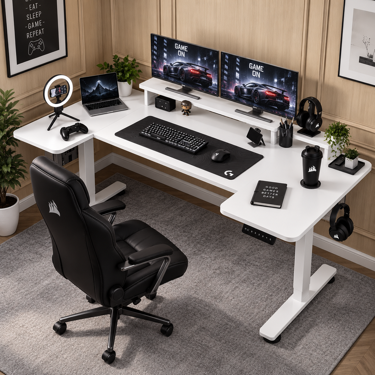 Electric Adjustable Gaming Desk
