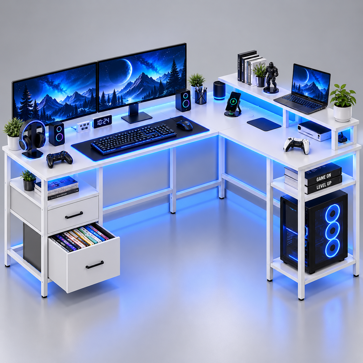 L Shaped Gaming Desk