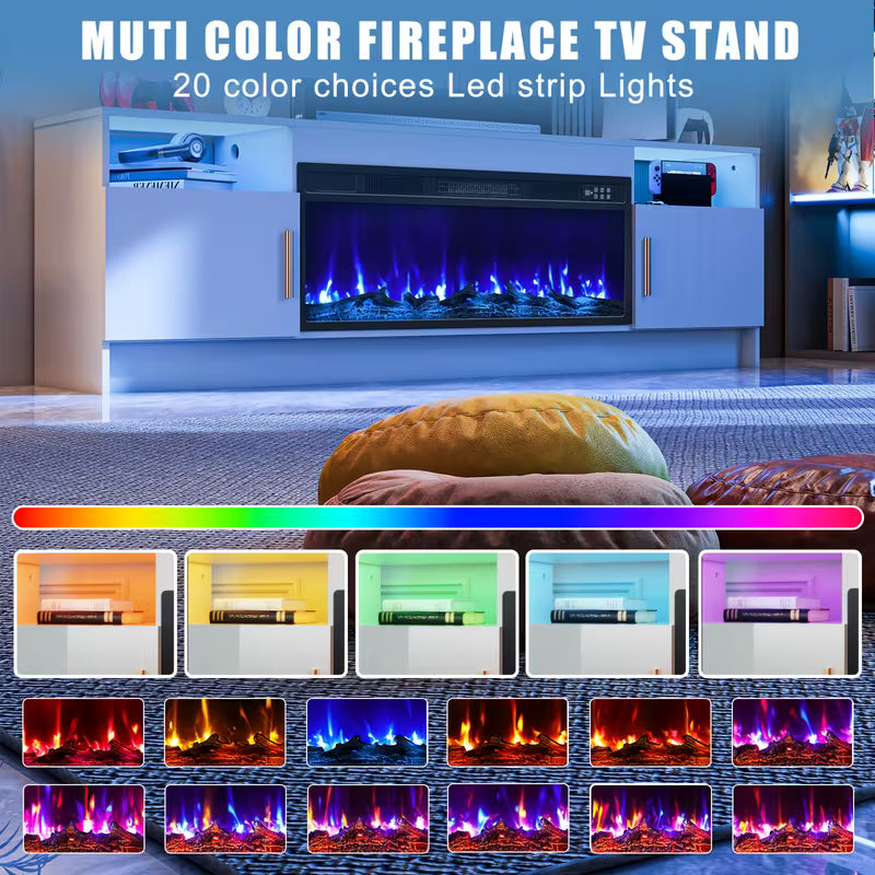 LED Fireplace TV Stand