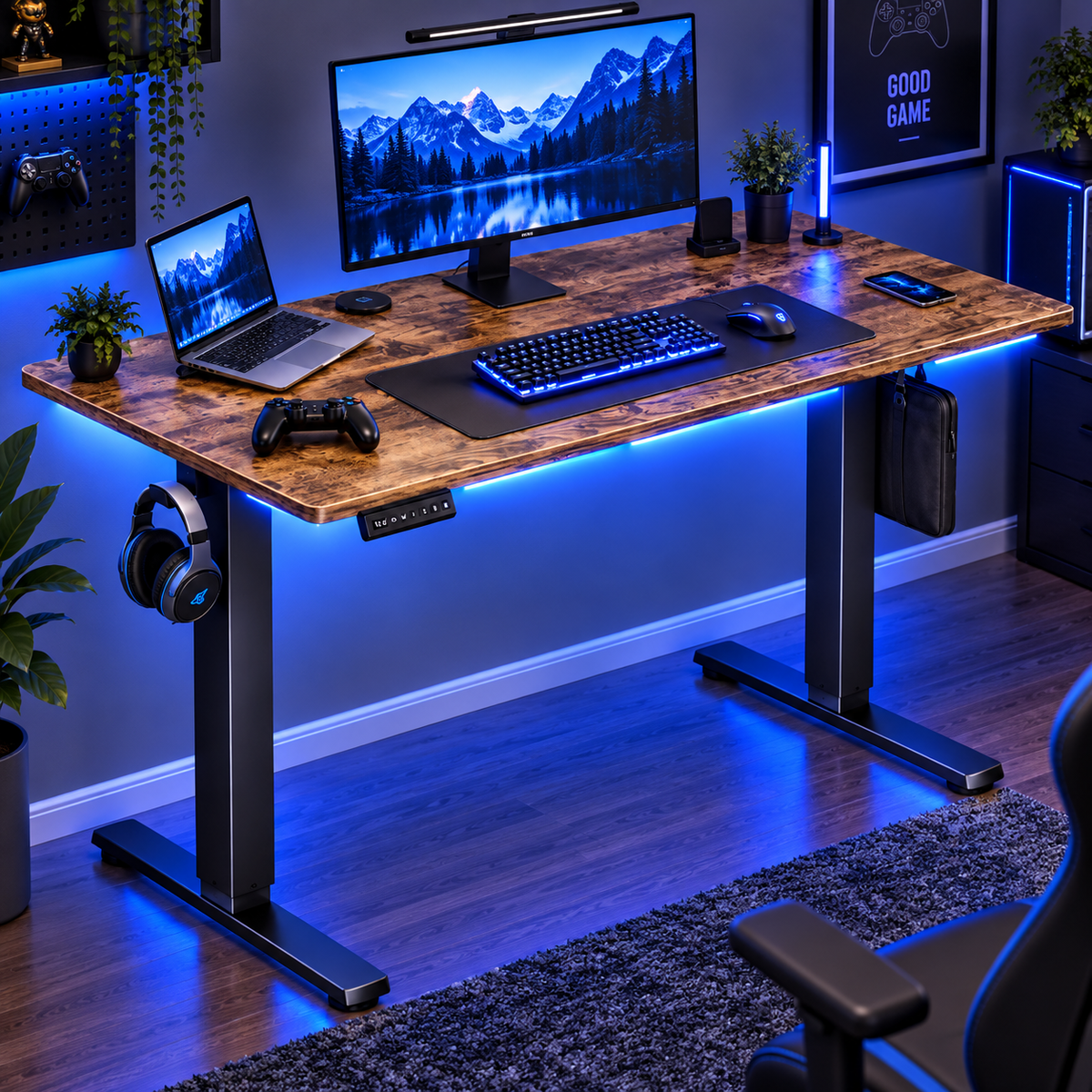 Electric Adjustable Gaming Desk
