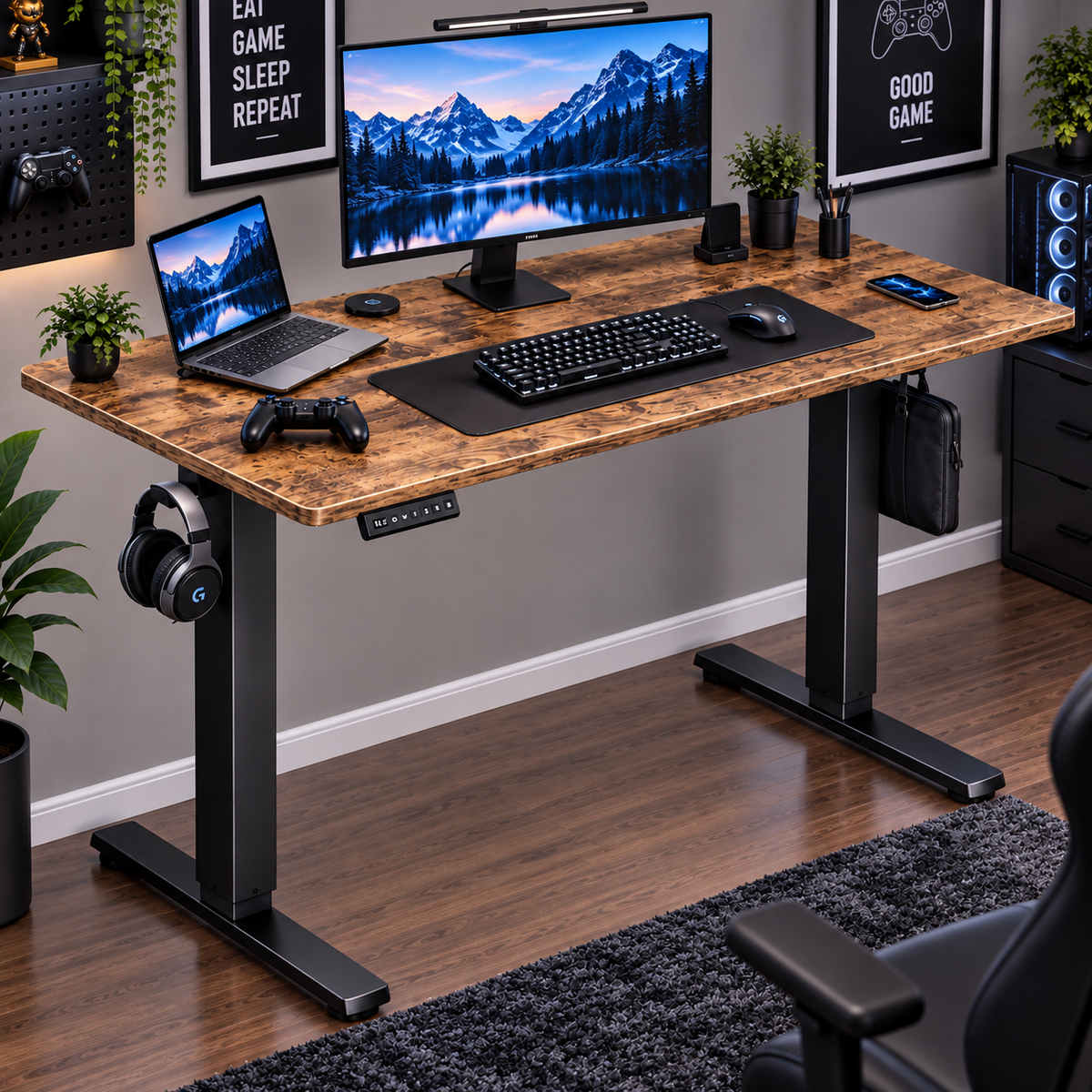 Electric Adjustable Gaming Desk