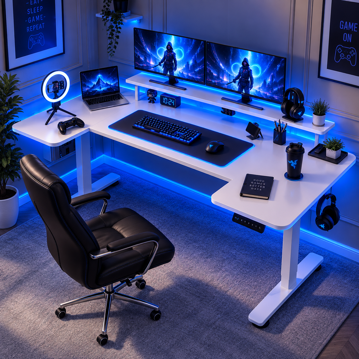 Electric Adjustable Gaming Desk